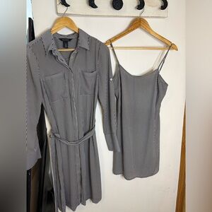 White House Black Market Striped Ensemble Dress Set